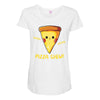pizza chew! Maternity Scoop Neck T-shirt