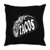 Tacos Throw Pillow