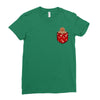 christmas cookie pocket Ladies Fitted T-Shirt