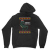 ugly dinosaur merry christmas Unisex Hoodie