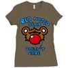 red nosed bear Ladies Fitted T-Shirt