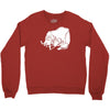 sancho und pancho kult fun fr&ouml;sche frog oldschool Crewneck Sweatshirt