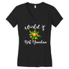 world's best grandma Women's V-Neck T-Shirt