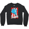 funny vespa chequer board, ideal gift or birthday present Crewneck Sweatshirt