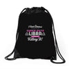 i never dreamed i'd grow up to be a super cute libra but here i am kil Drawstring Bags