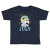 unicorns are born in july cute unicorn Toddler T-shirt