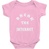 break the internet tie dye girls muscle top Baby Onesie