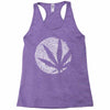 cannabis fingerprinting (white) Racerback Tank