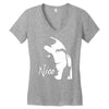 nico retro velvet underground in stock Women's V-Neck T-Shirt
