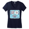 reel to reel Women's V-Neck T-Shirt