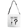 wait,what Adjustable Strap Totes