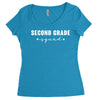 second grade squad Women's Triblend Scoop T-shirt