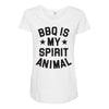 bbq spirit animal Maternity Scoop Neck T-shirt