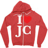 i love jesus christ Zipper Hoodie