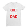 awesome chef dad Ladies Fitted T-Shirt