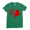 funny maine state Ladies Fitted T-Shirt