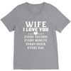 I Love you Wife V-Neck Tee