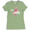 My Wife Is A Survivor Ladies Fitted T-Shirt