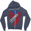 legends are born in 1987 hoodie 6 Zipper Hoodie