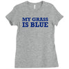 blue grass t shirt country music shirt cool tshirt harmonica banjo shi Ladies Fitted T-Shirt