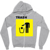 trash Zipper Hoodie