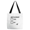 are you drunk check Tote Bags