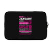 quens are born in january Laptop sleeve