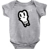 bad skull Baby Bodysuit