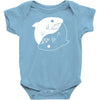 yin yang shark Baby Onesie