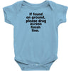 if found on ground please Baby Onesie