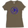 fast speed bicycle bike biking sport athlete geek gift idea tee shirt Ladies Fitted T-Shirt