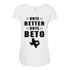 vote beto Maternity Scoop Neck T-shirt