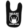 this is my peace sign Baby Bibs