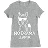 no drama llama Ladies Fitted T-Shirt