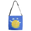 partly cloudy Adjustable Strap Totes