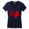 funny maine state Women's V-Neck T-Shirt