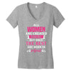 All Women Are Created Equal But Only The Best Are Born In April Women's V-Neck T-Shirt