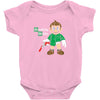 breaking bricks Baby Bodysuit
