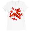 Chinese New Year Symbol Ladies Fitted T-Shirt
