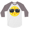 Lemon with Glasses 3/4 Sleeve Shirt