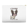 coffee makes me poop Accessory Pouches