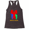 wreck it ralph silhouette Racerback Tank