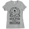 Golfer Brother Ladies Fitted T-Shirt