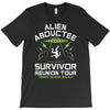 alien abductee survivor tour ufo nerd geek comic funny T-Shirt