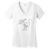 i don't i couldn't give a rats Women's V-Neck T-Shirt