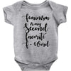 feminism is my second favorite f word Baby Bodysuit