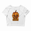 mad halloween pumpkin Crop Top