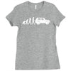 evolution of man, lada niva Ladies Fitted T-Shirt