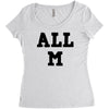 all m Women's Triblend Scoop T-shirt