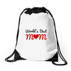 world  best mum Drawstring Bags